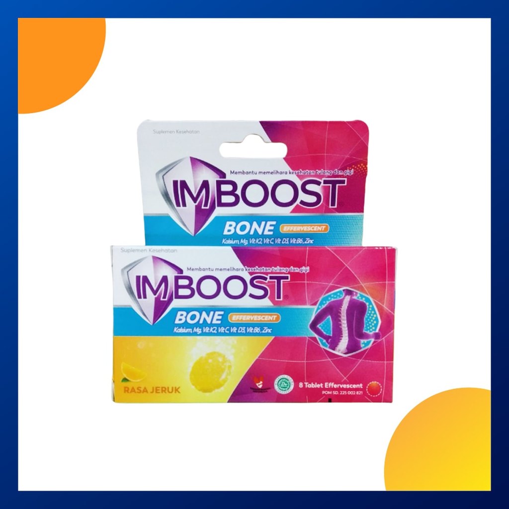 Imboost Bone Rasa Jeruk Box 8 Tablet Effervescent