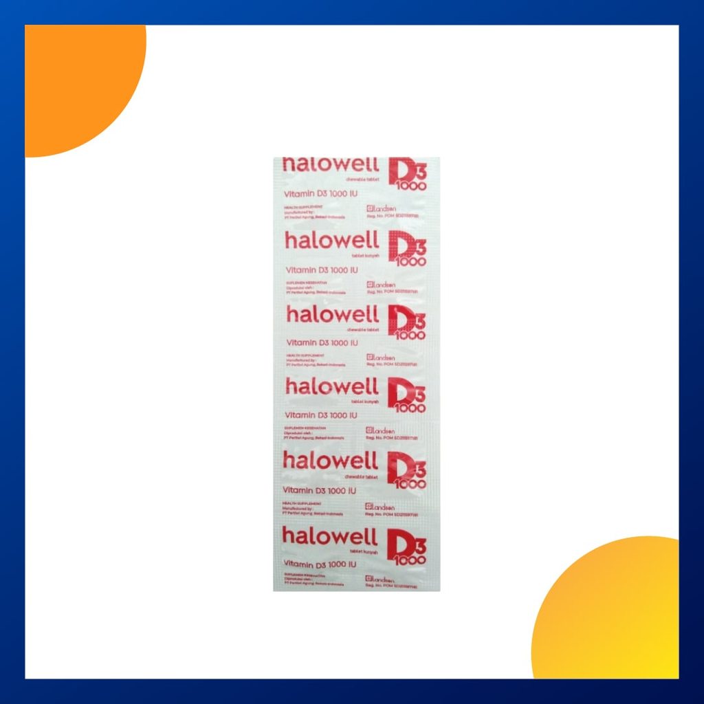 Halowell D3 1000 Iu Strip 10 Tablet
