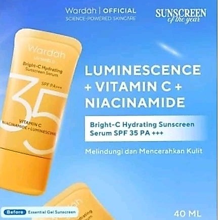 sunscreen Wardah bright vit C spf 35