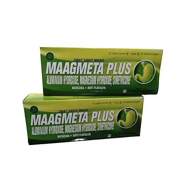 MAAGMETA PLUS 1 STRIP @ 10 TABLET KUNYAH
