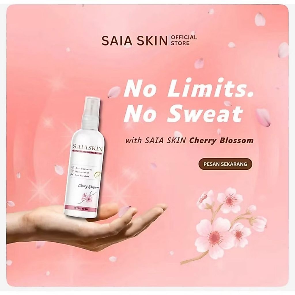SAIASKIN DEODORANT SPRAY ( VARIANT CHERRY BLOSSOM ) BPOM