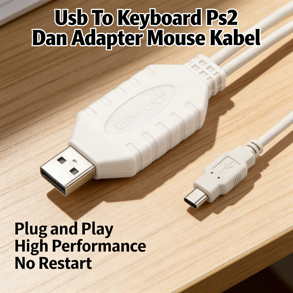 Adapter PS2 Kabel USB untuk Mouse dan Keyboard