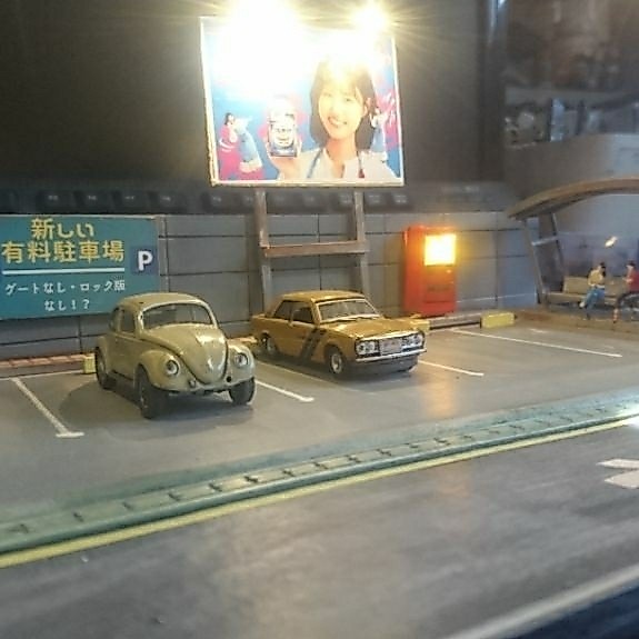 diorama parkiran jdm