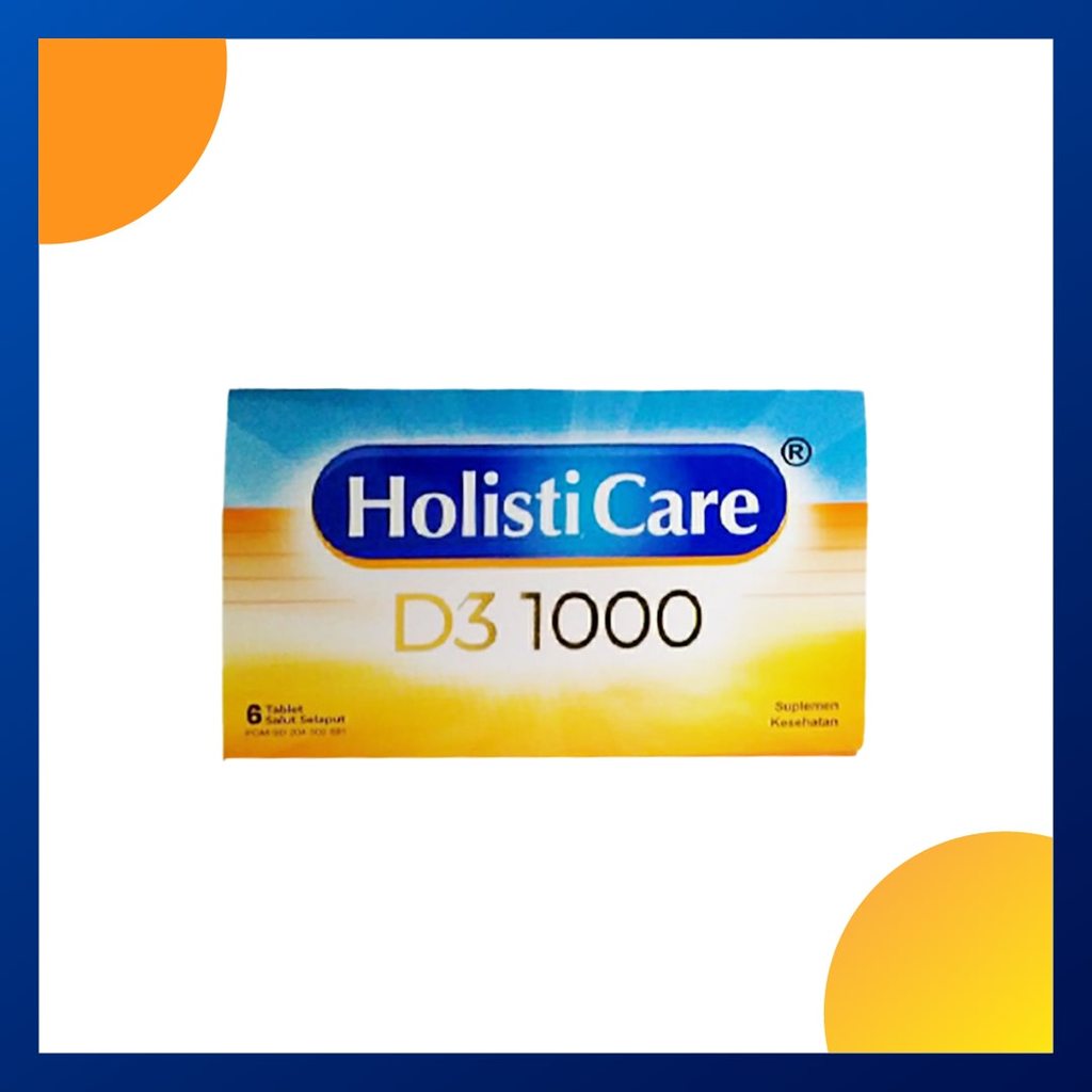 Holisticare D3 1000 Strip 6 Tablet
