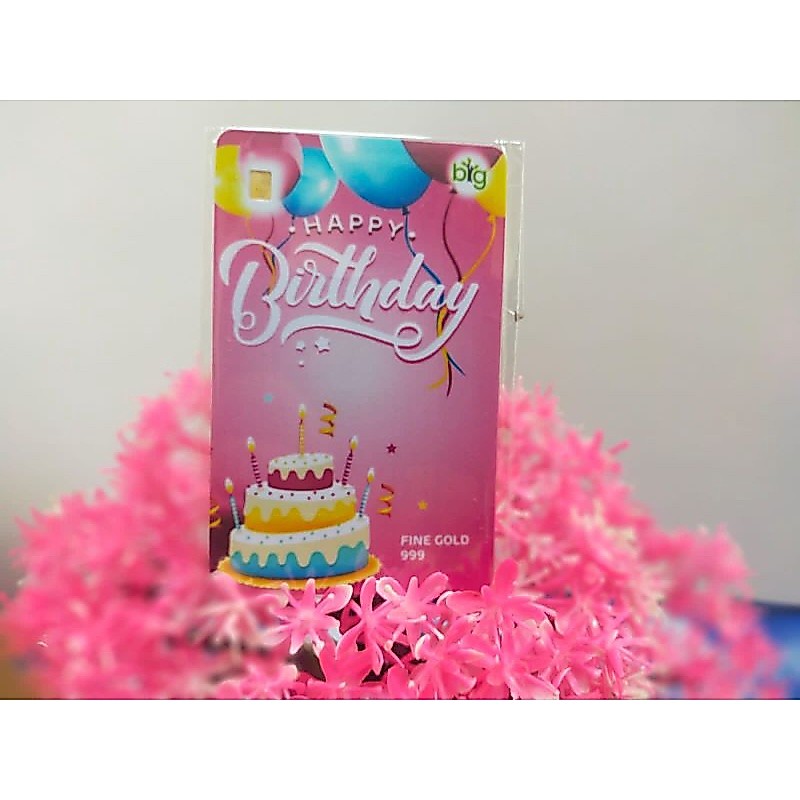 birthday pink 0.1 gram pvc
