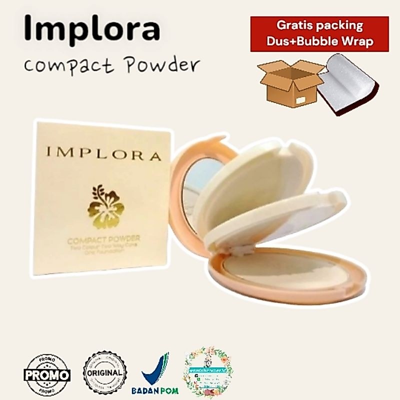 Bedak Implora Compact Powder 3 in 1