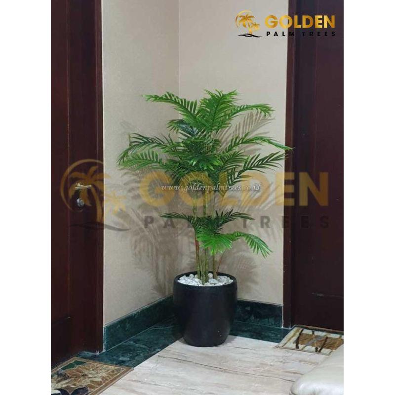 pohon artificial palem kuning
