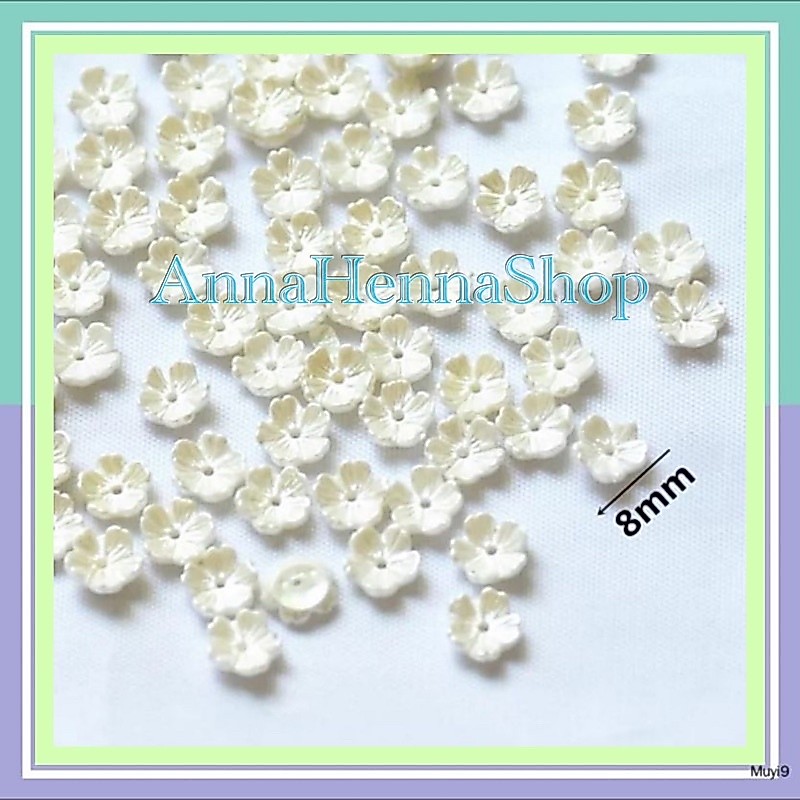 20pcs bunga Resin 3d Nail / bunga size 8m