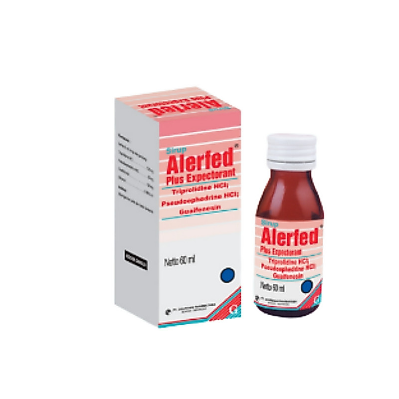 ALERFED PLUS EXPECTORANT SIRUP 1 BOTOL @ 60 ML