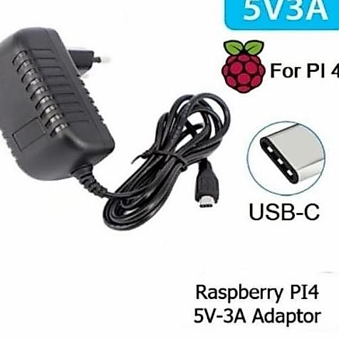ADAPTOR 5V-3A ADAPTER MICRO USB TYPE C 5V 3A RASPBERRY PI 4 PI4 POWER