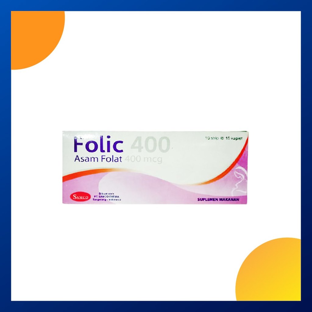 Folic 400 Mcg Box 100 Kaplet