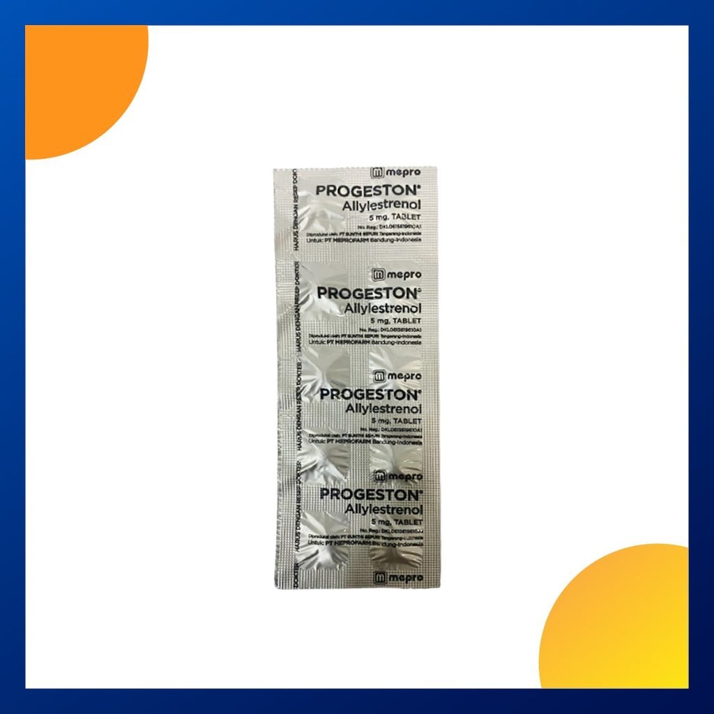 PROGESTON 5 MG 1 STRIP @ 10 TABLET
