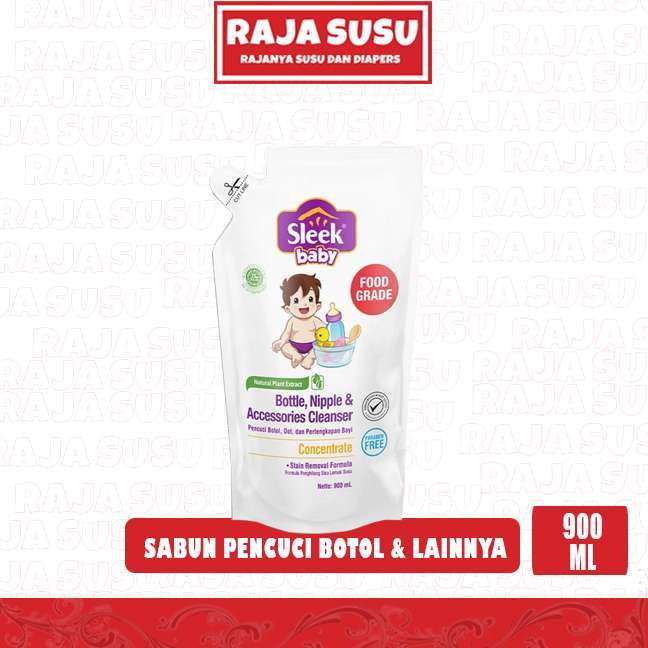 SLEEK BOTOL 900 ML REFILL - RAJA SUSU