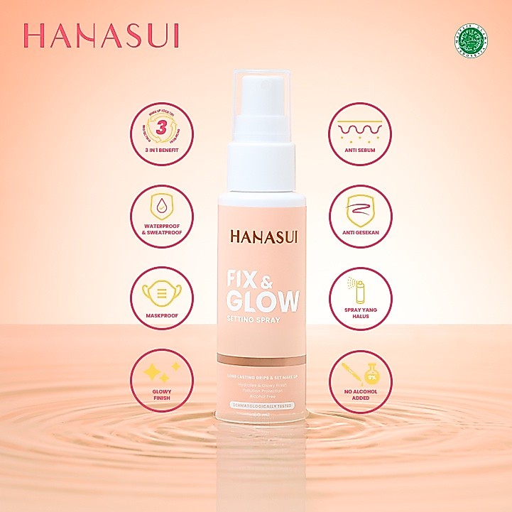 Hanasui Fix & Glow seting Spray 60ml