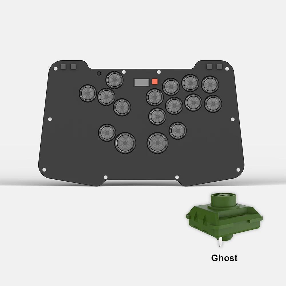 Duelpad Zen Ergo-split All-button Stickless Fighting Controller Leverless Arcade Controller Meanical Button Support PC/NS/PS4
