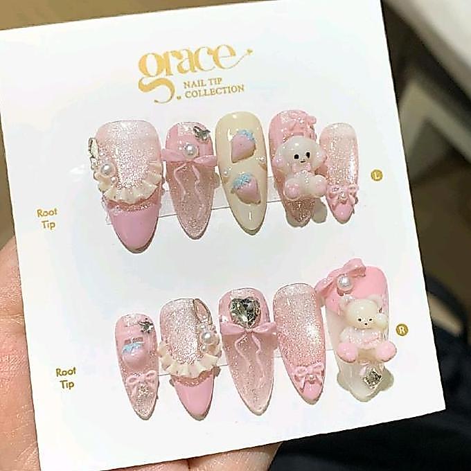 PINKY BEAR | Pres On Nail GR