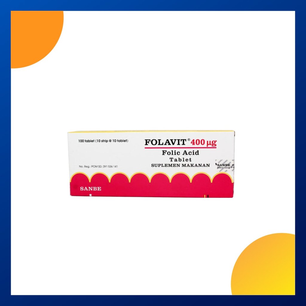 Folavit 400 Mcg Box 100 Tablet