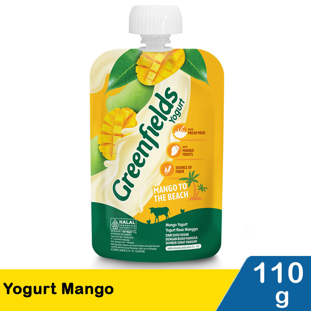 GREENFIELDS YOGURT MANGO 110g