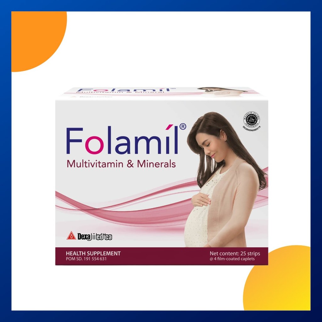 Folamil Box Isi 100 Kaplet
