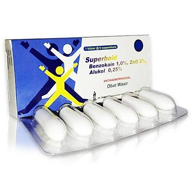 SuperHoid Suppositoria Ecer Per Pcs