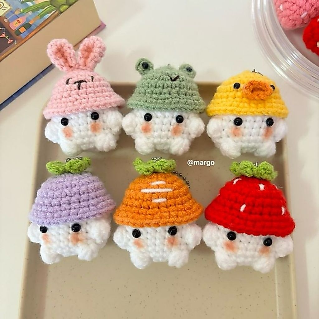 keychainJAMURLucu(8cm)berbagaiBENTUKtopi