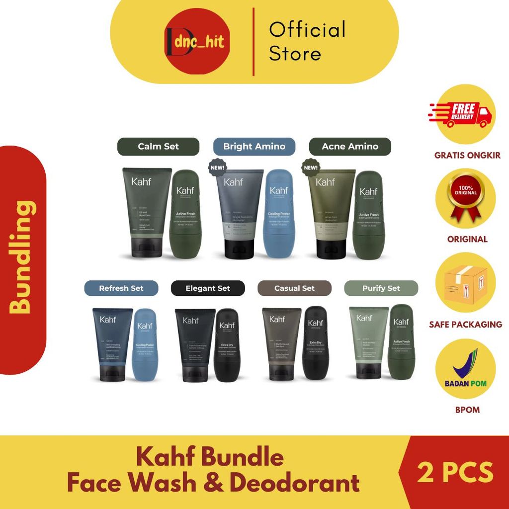 [BUNDLE] Kahf Face Wash & Antiperspirant Deodorant