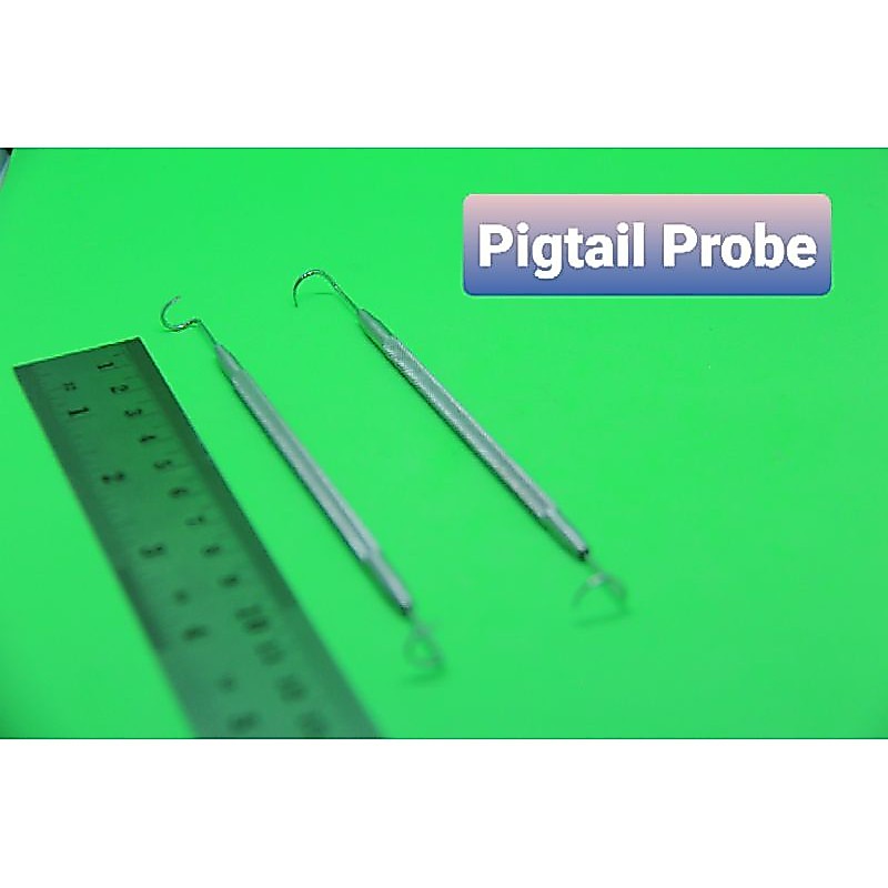 Pigtail probe