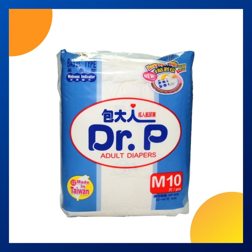 Dr P Popok Dewasa Tipe Basic Ukuran M Box 10 Pcs