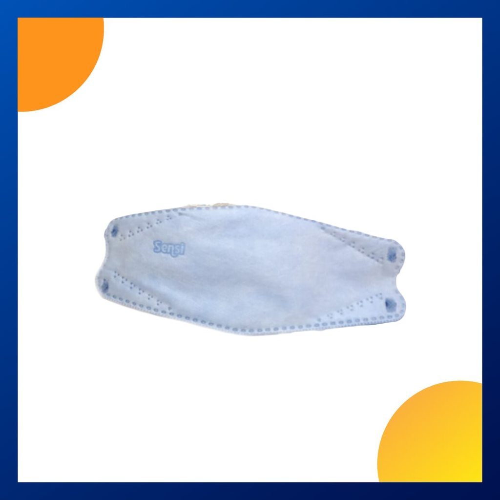 Sensi 4ply Convex Mask Earloop Biru Pack 2 Pcs