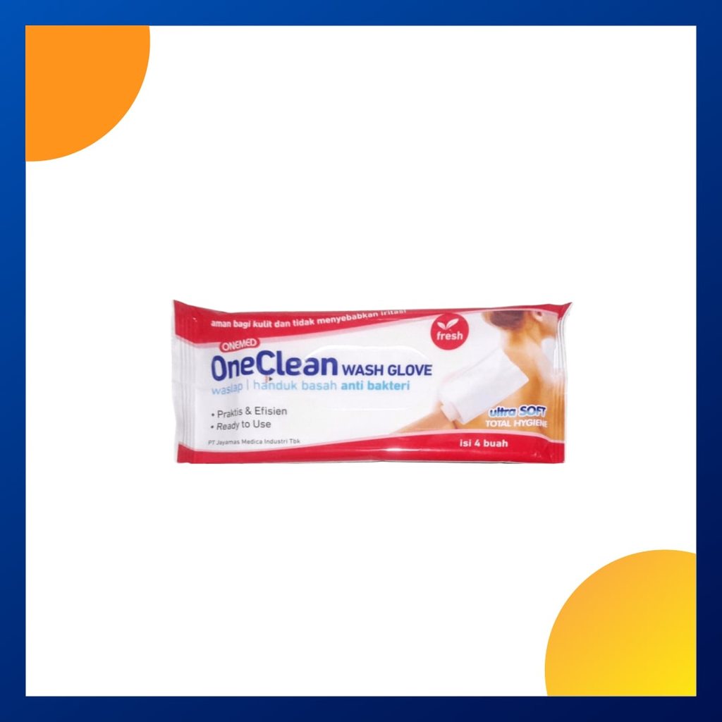 Onemed Oneclean Wash Gloves Pack 4 Pcs