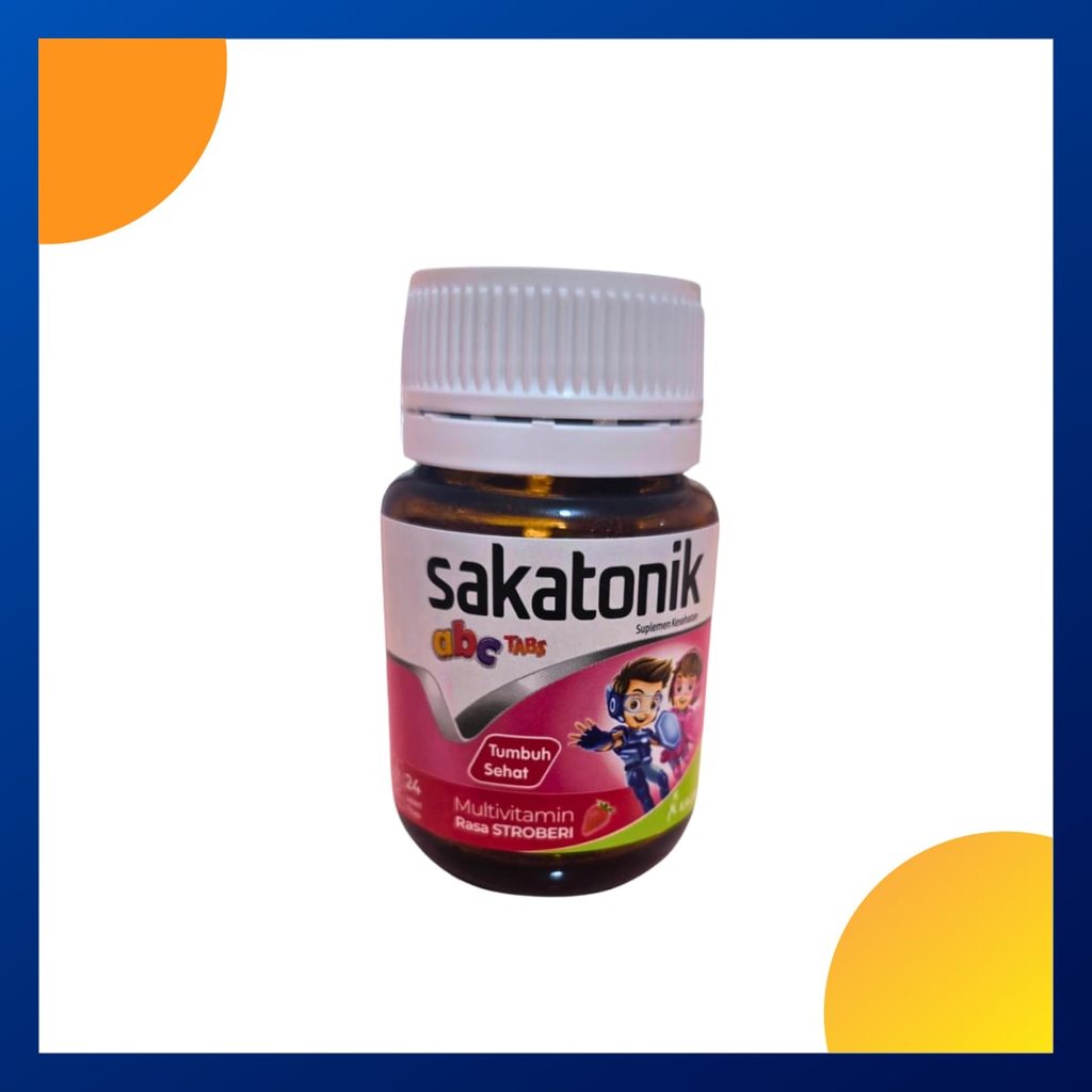 Sakatonik Abc Rasa Strawberry Botol 24 Tablet