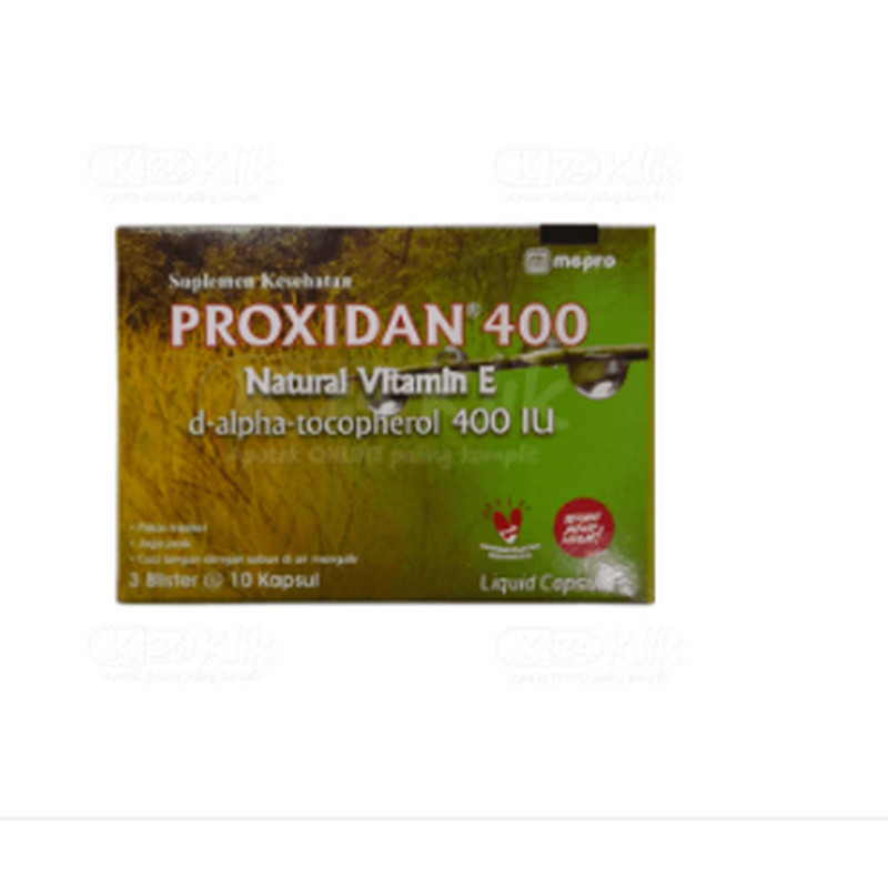 PROXIDAN 400 VIT E 3 BLISTER@10`S