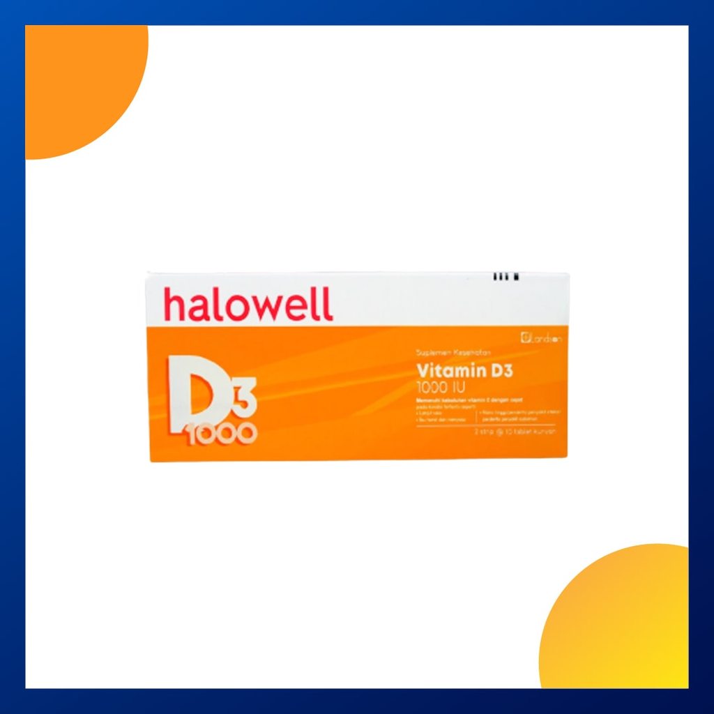 Halowell D3 1000 Iu Box 20 Tablet