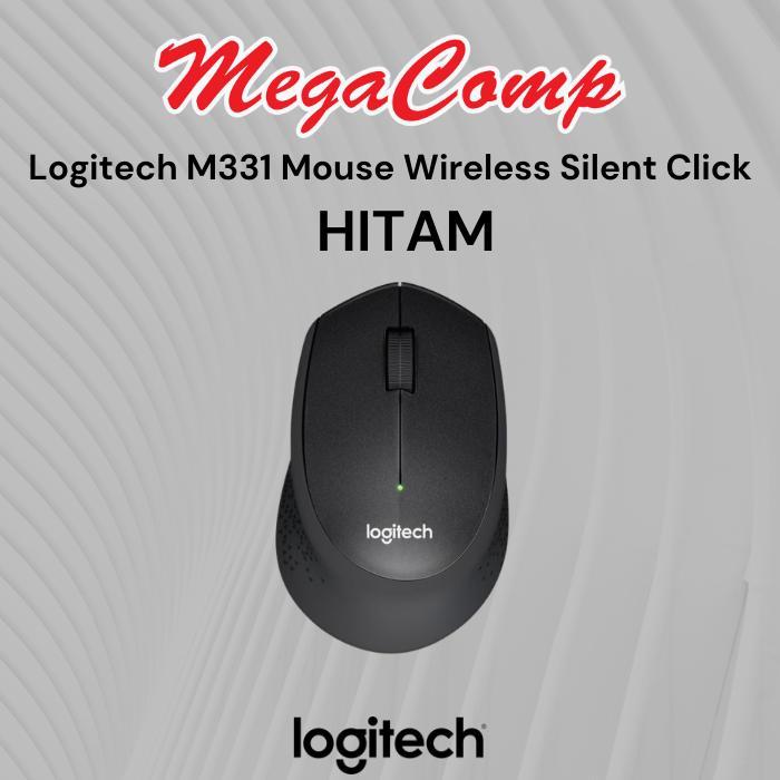 Logitech M331 Mouse Wireless Silent Click - Hitam