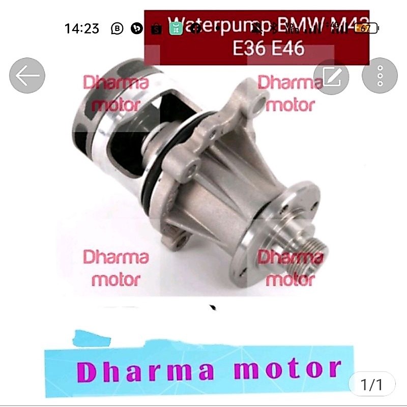 WATER PUMP BMW M43 E36 E46 pompa air BMW