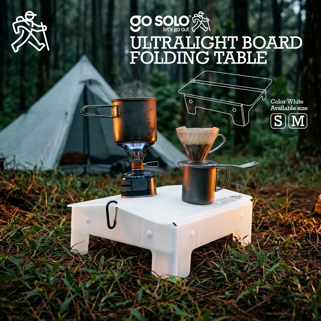 Go Solo UL Board Folding Table S - White