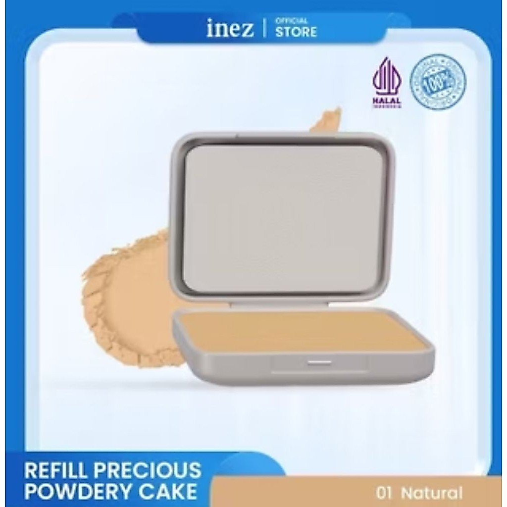 Inez Precious Powder Cake Refill With Puff