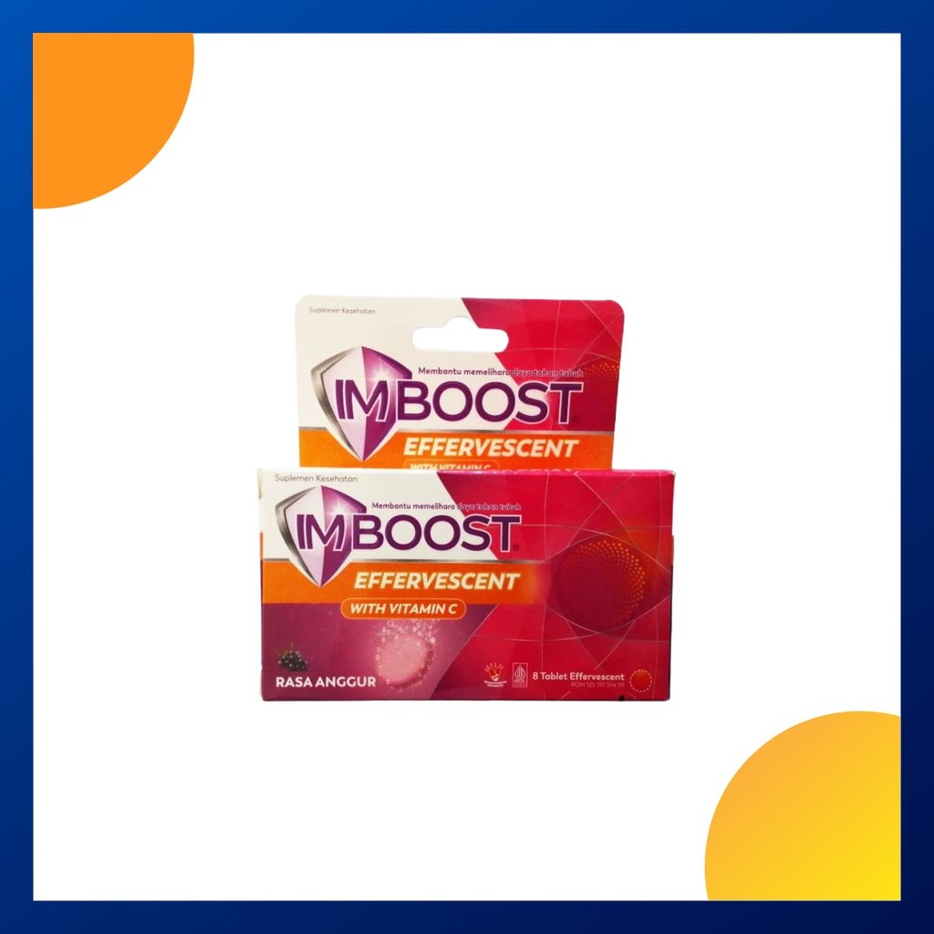Imboost Rasa Anggur Tube 8 Tablet Effervescent