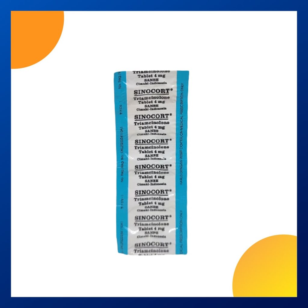 SINOCORT 4 MG 1 STRIP @ 10 TABLET