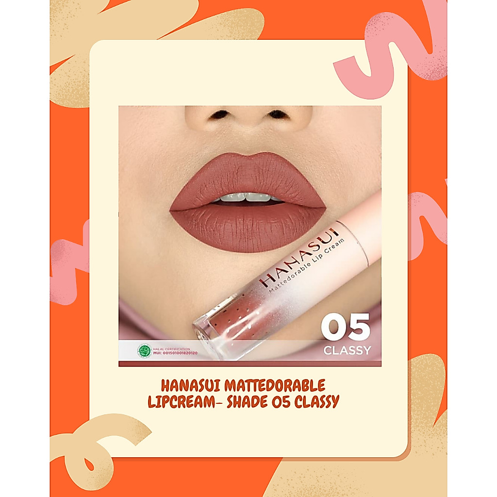 HANASUI MATTEDORABLE LIPCREAM SHADE 05 CLASSY