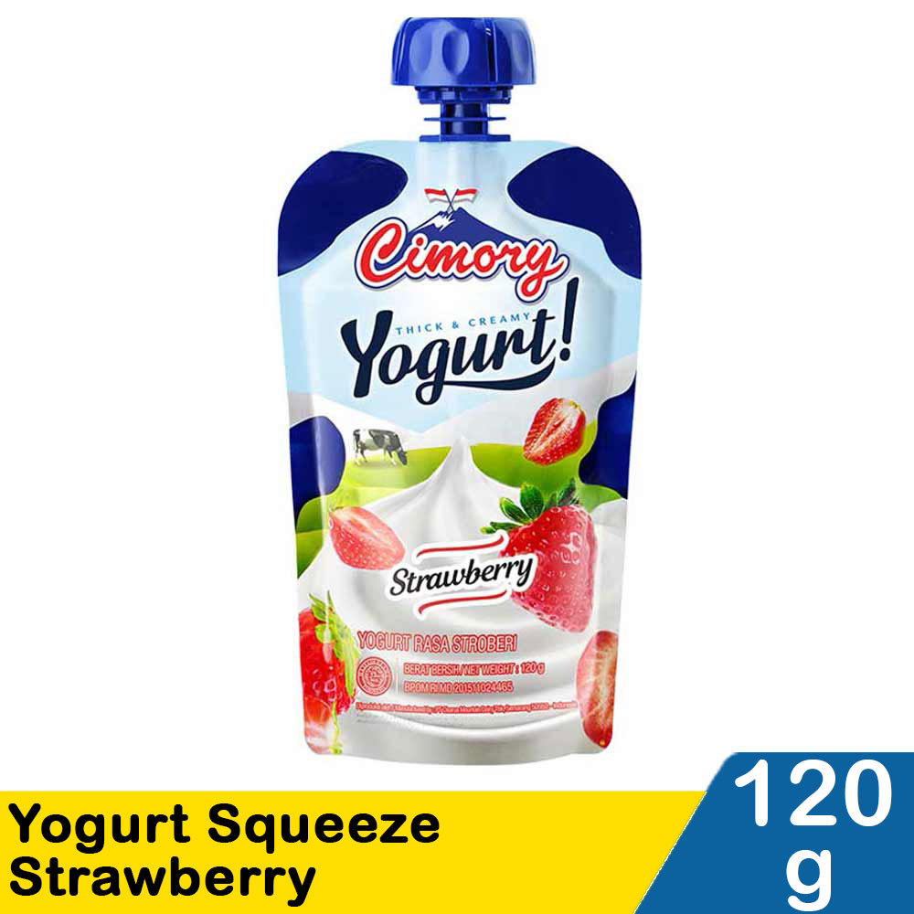 CIMORY YOGHURT SQUEEZE STRAWBERRY 120g