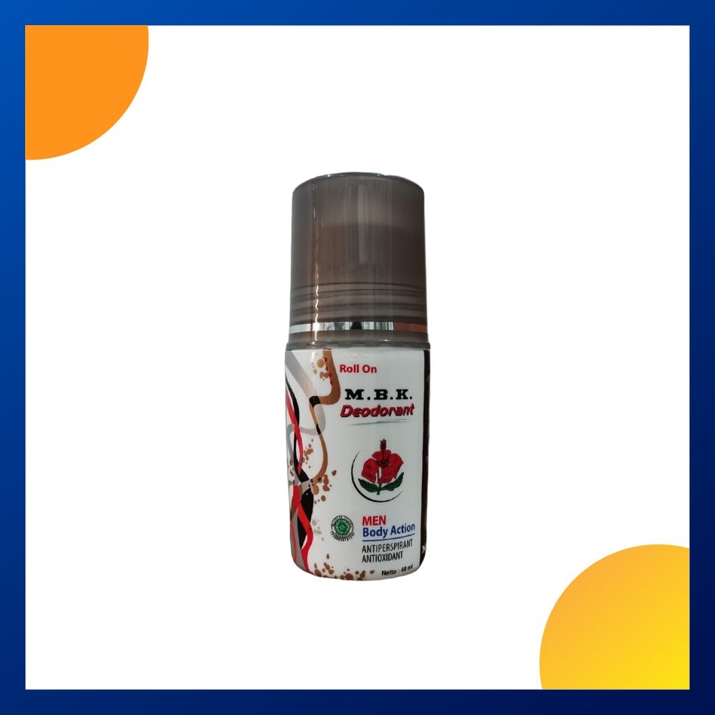 Mbk Deodorant Roll On Men Hitam 40 Ml