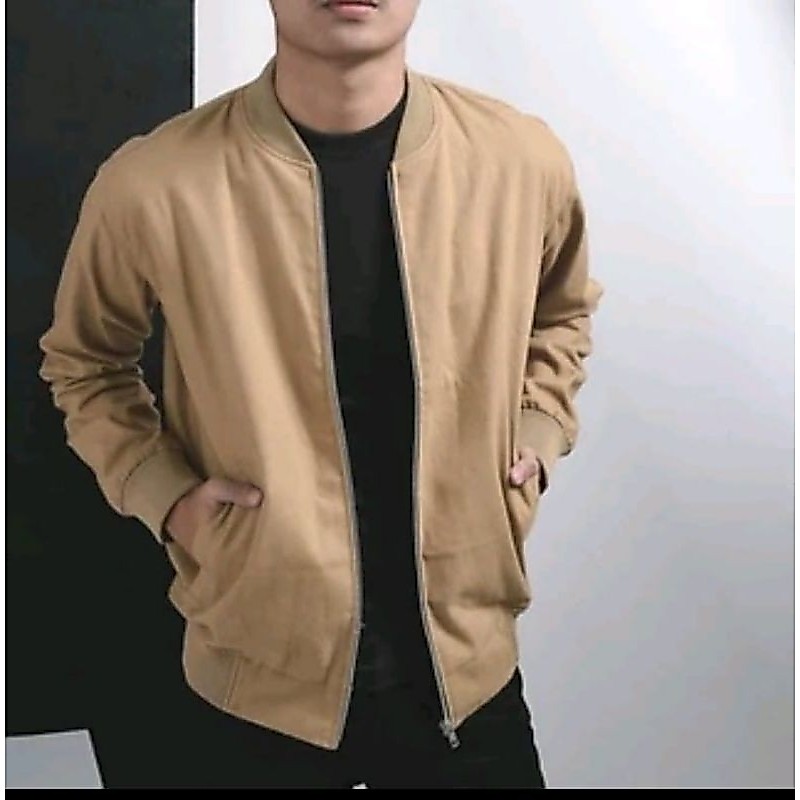 jaket bomber kanvas prrmiu