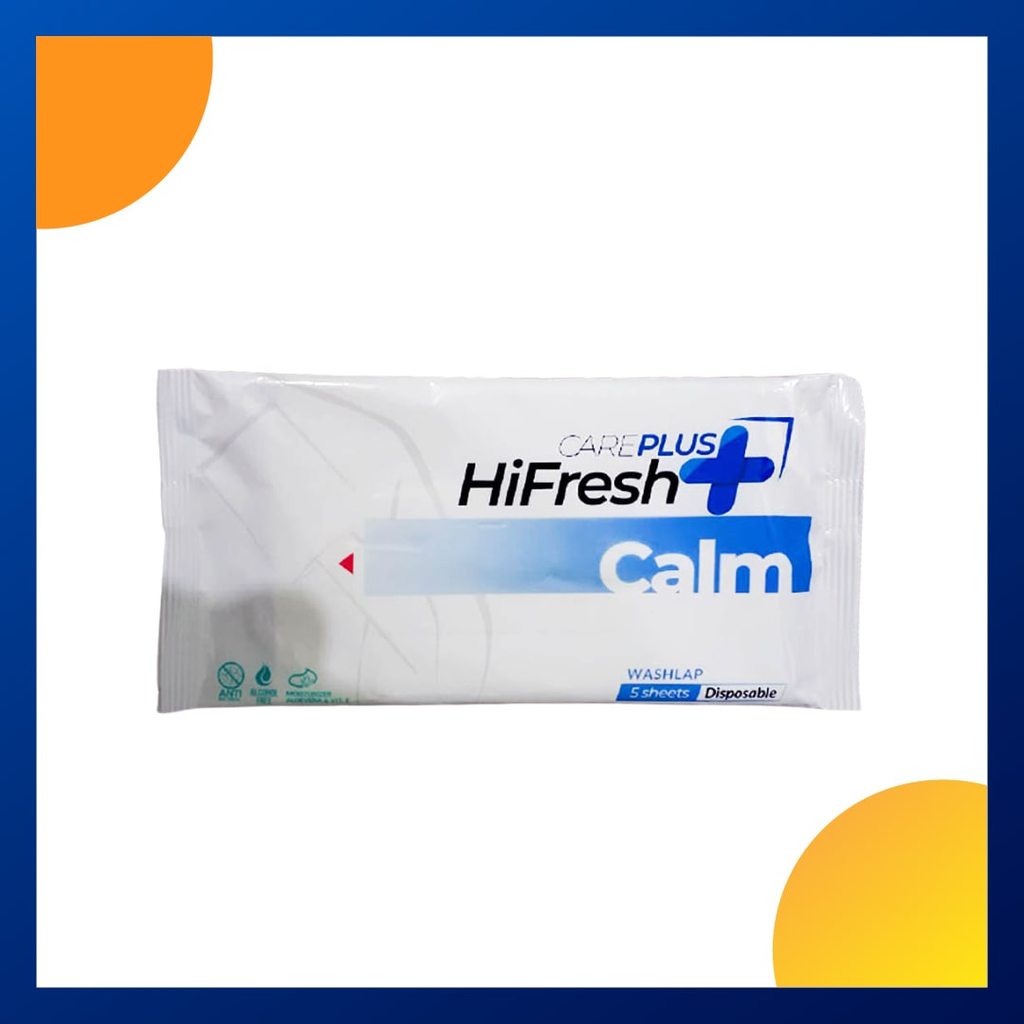 Careplus Hifresh Calm Washlap Pack 5 Sheets