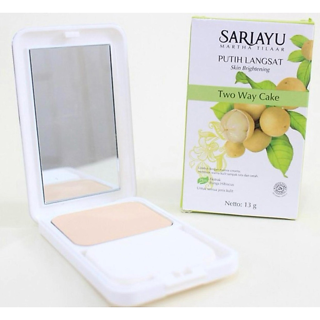 sariayu  two way cake dan refill putih langsat