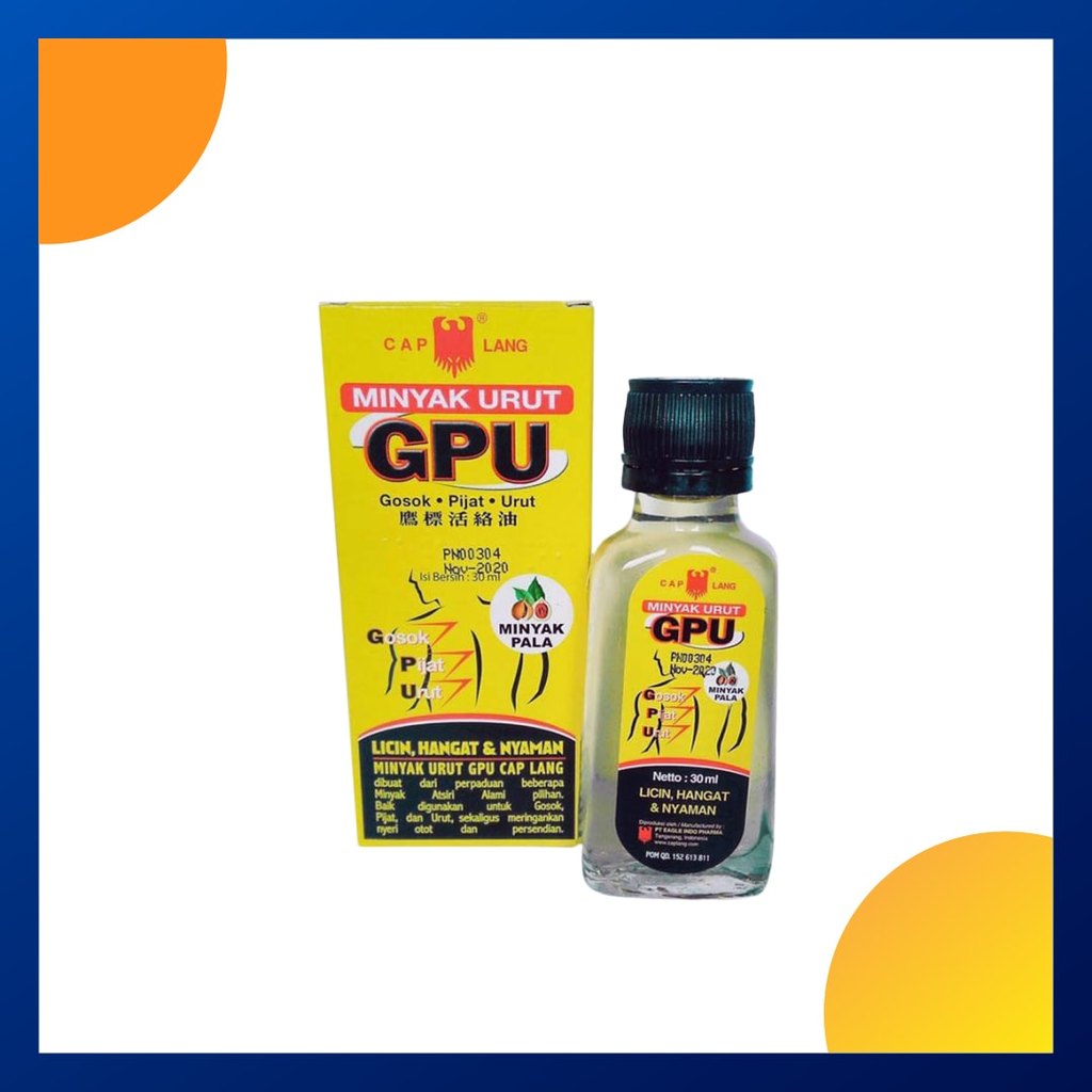 Cap Lang Gpu Minyak Urut Pala 30 Ml