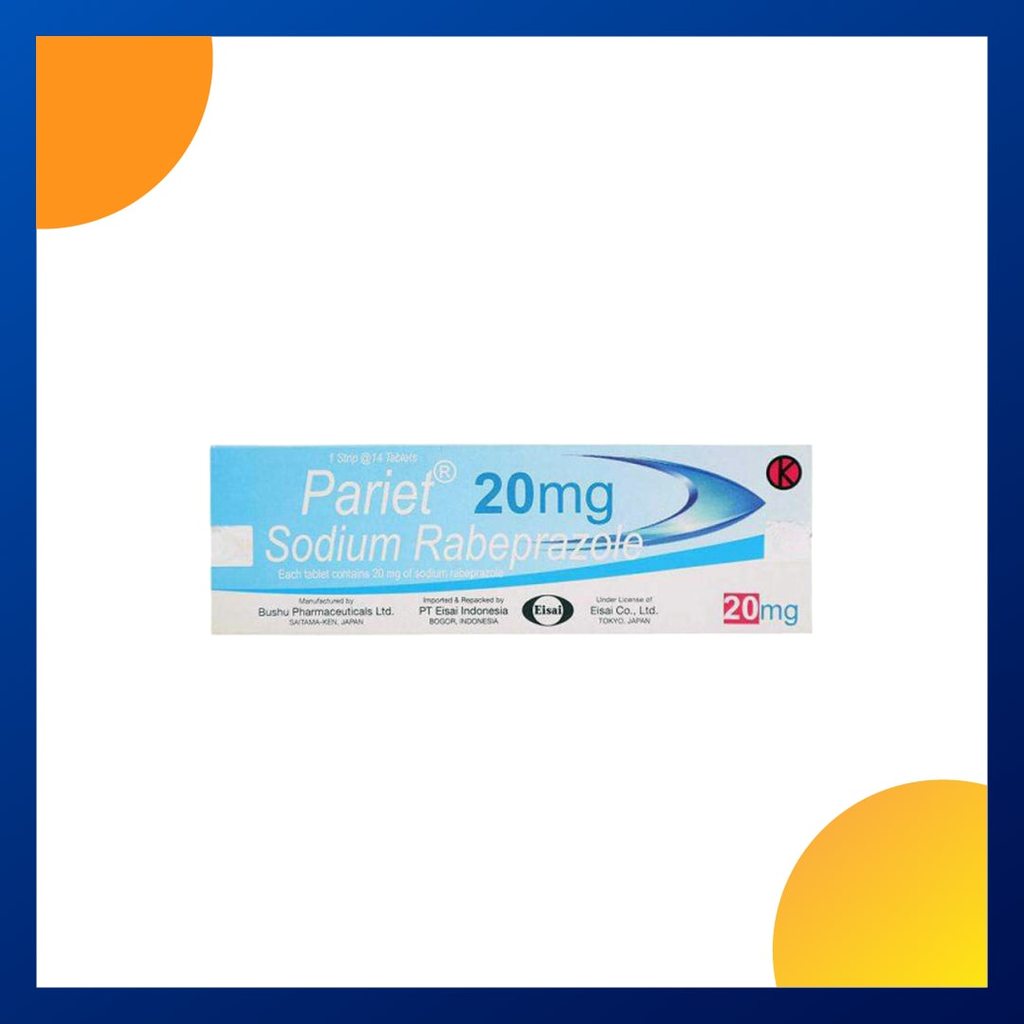 PARIET 20 MG 1 STRIP @ 14 TABLET SALUT ENTERIK
