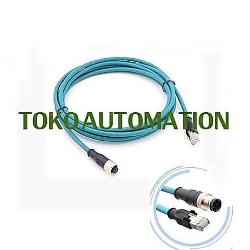 KABEL SOCKET PROFINETV 5MTR RJ45 M12 4PIN CODE D KONEKTOR SA25 TKPU27