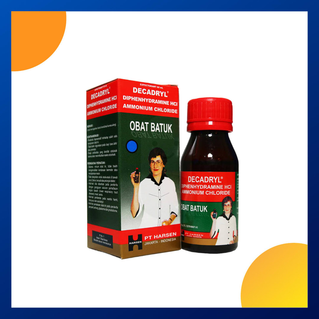DECADRYL EXPECTORANT SIRUP 1 BOTOL @ 60 ML