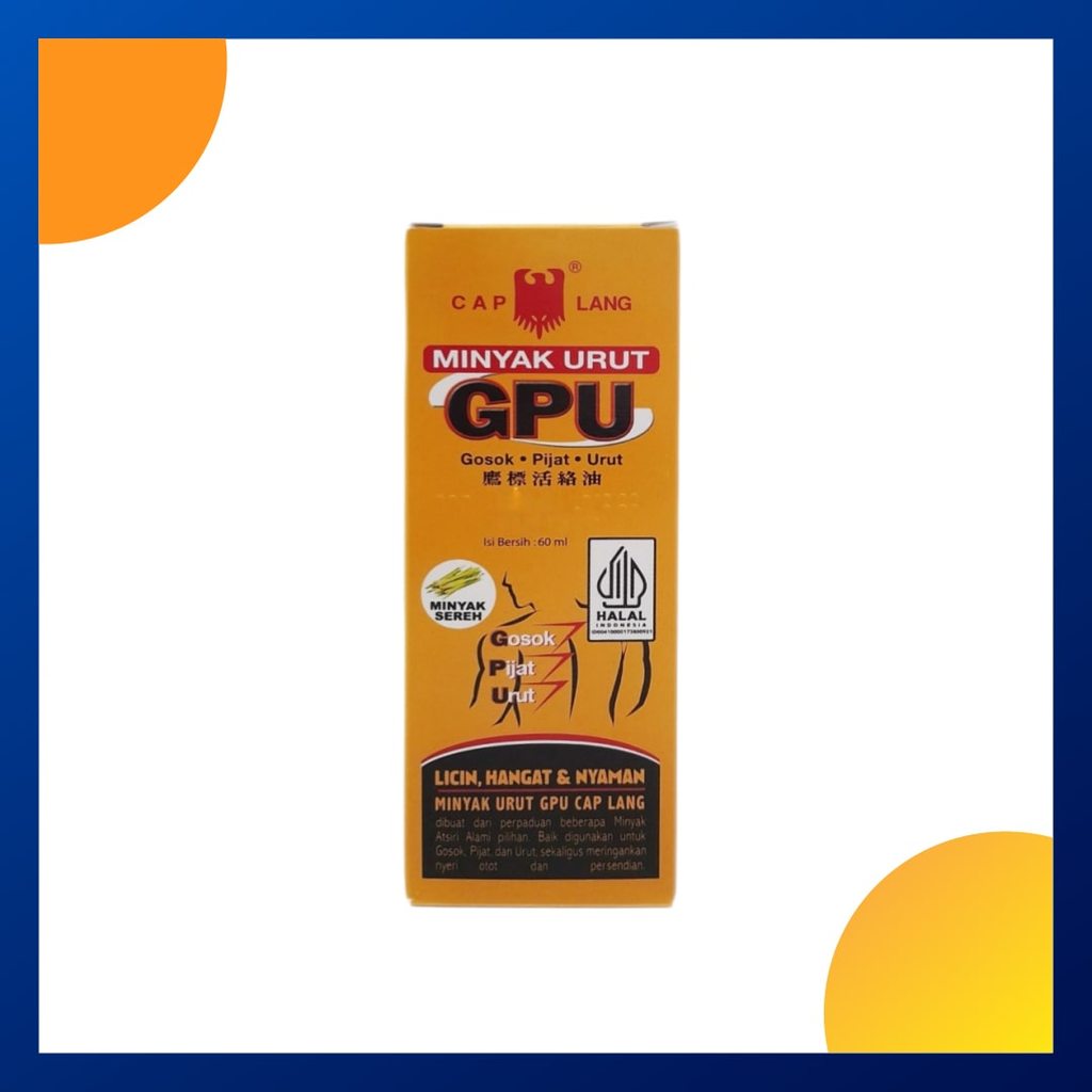 Cap Lang Gpu Minyak Urut Sereh 60 Ml